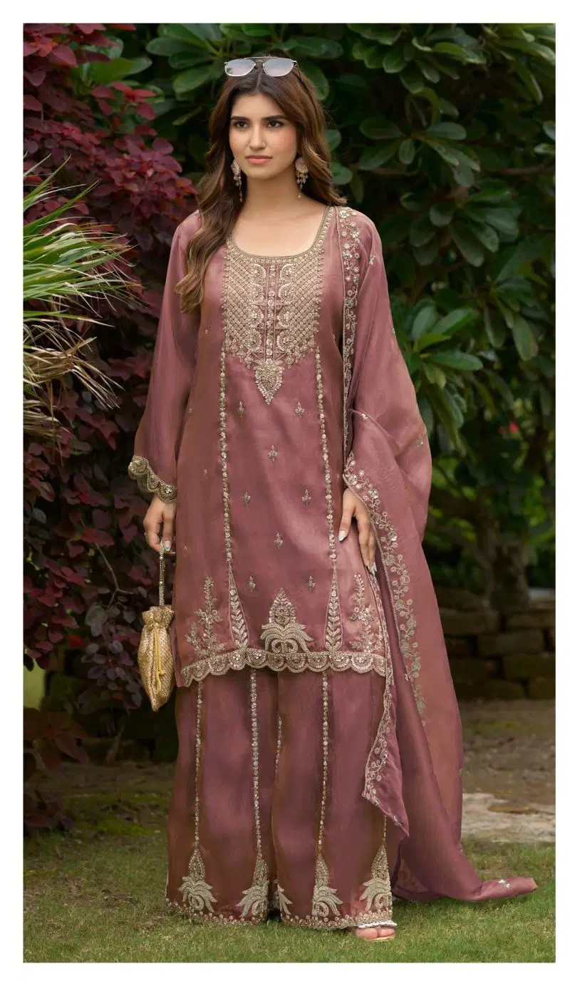 Deepsy D 3607 A To D Silk Beads Work Salwar Kameez Collection