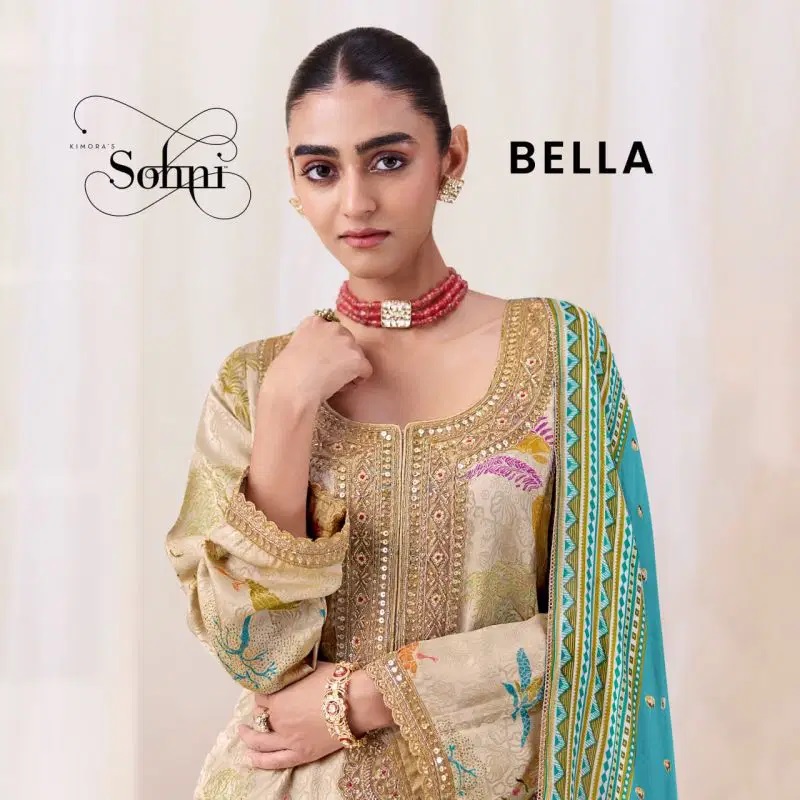 Kimora Sohni Bella Kanjivaram Printed Salwar Kameez Collection