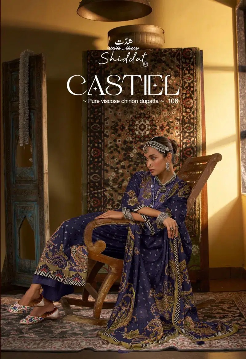 Shiddat Castiel 106 Viscose Pashmina Salwar Kameez Collection