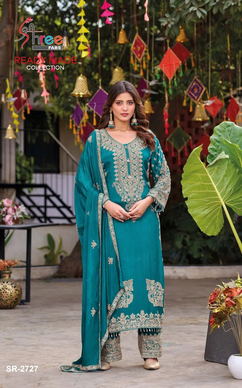 Shree Sr 2727 A To D Beats Work Readymade Pakistani Suits Collection