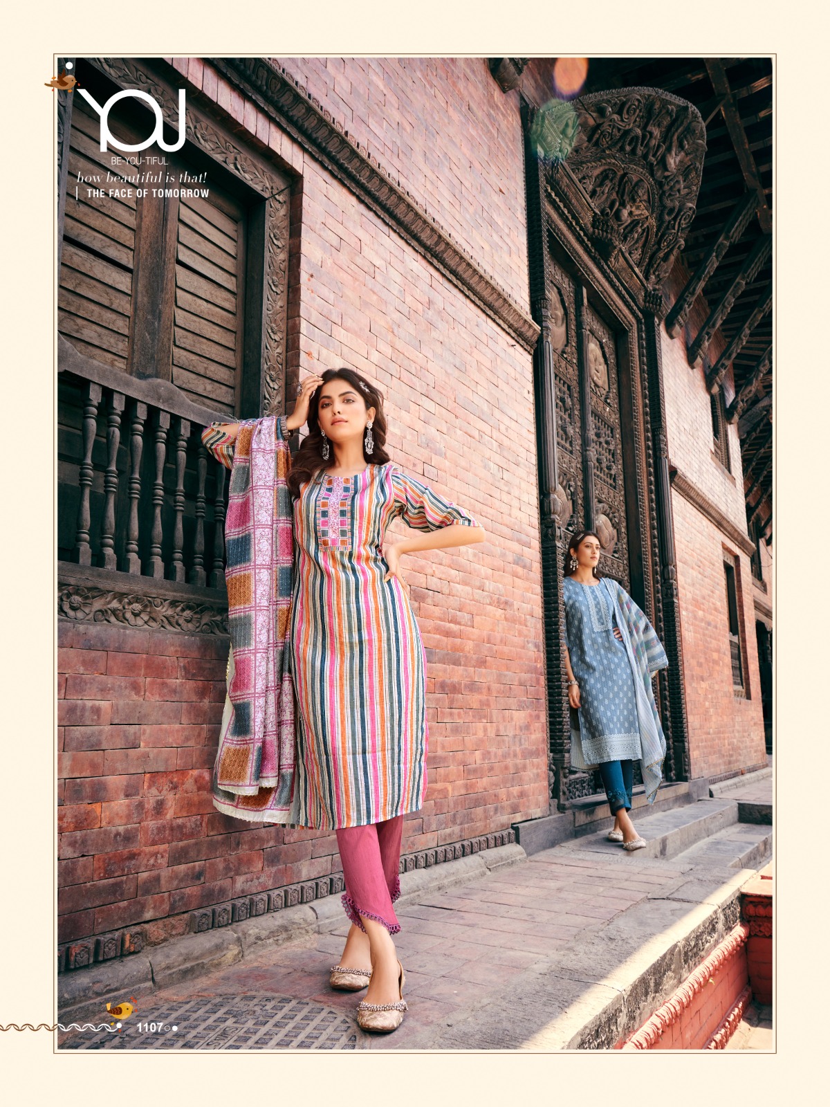 ANAMIKA BY HERITAGE RAYON DUAL TONE FANCY PRINTED KURTI REGULAR WEAR -  Reewaz International | Wholesaler & Exporter of indian ethnic wear catalogs.