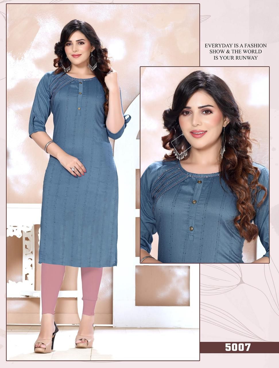 LIVASA - SHOW OFF - FANCY RAYON PLAN STRAIGHT SHORT KURTI WITH FRONT BUTTON  BY LIVASA BRAND WHOLESALER AND DEALER