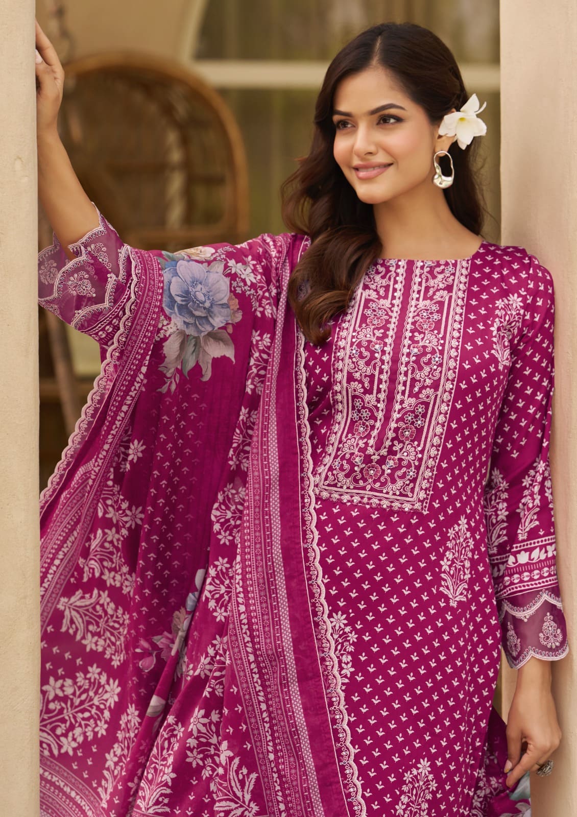 Hermitage Sylhet Viscose Designer Dress Material Collection