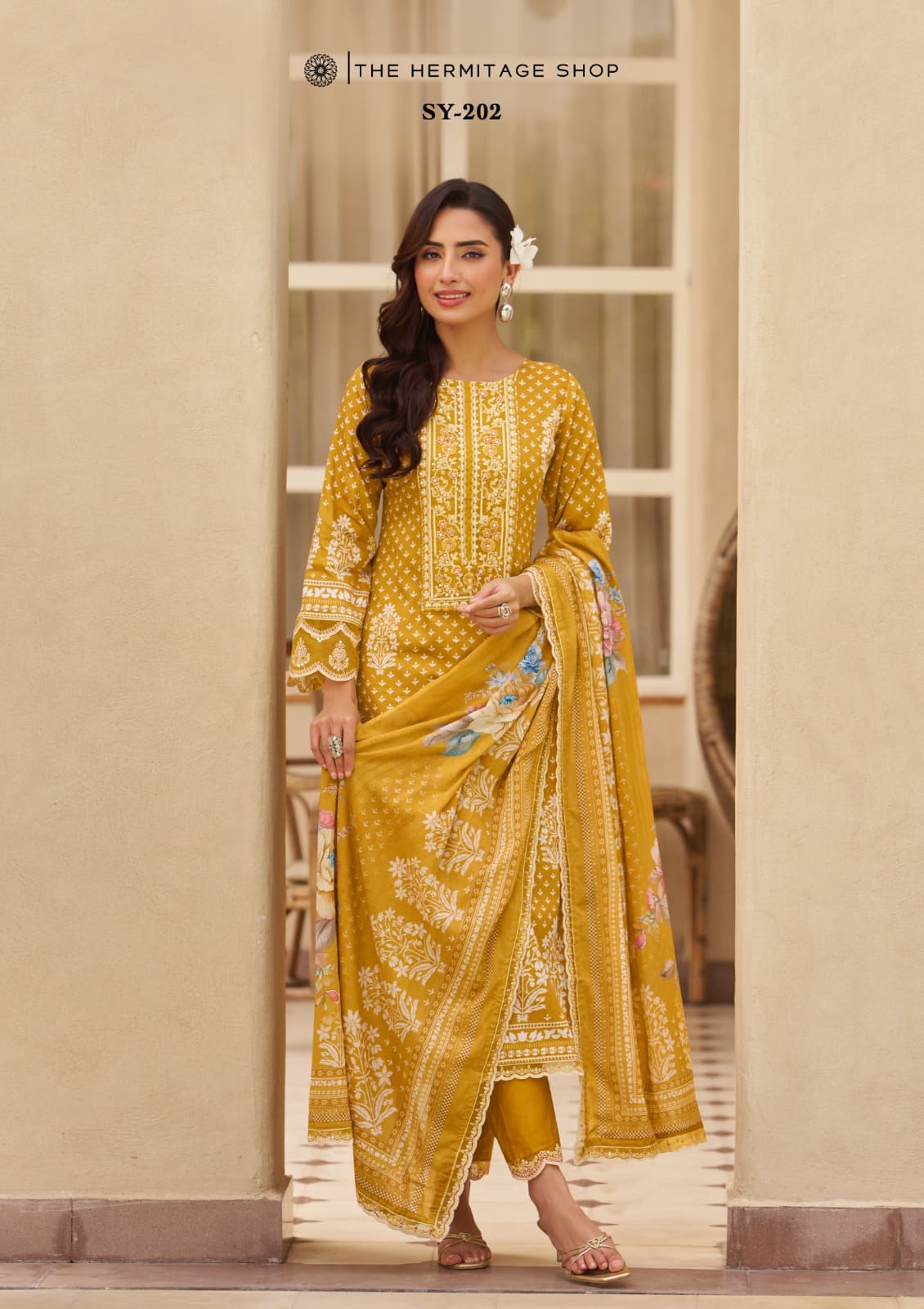 Hermitage Sylhet Viscose Designer Dress Material Collection