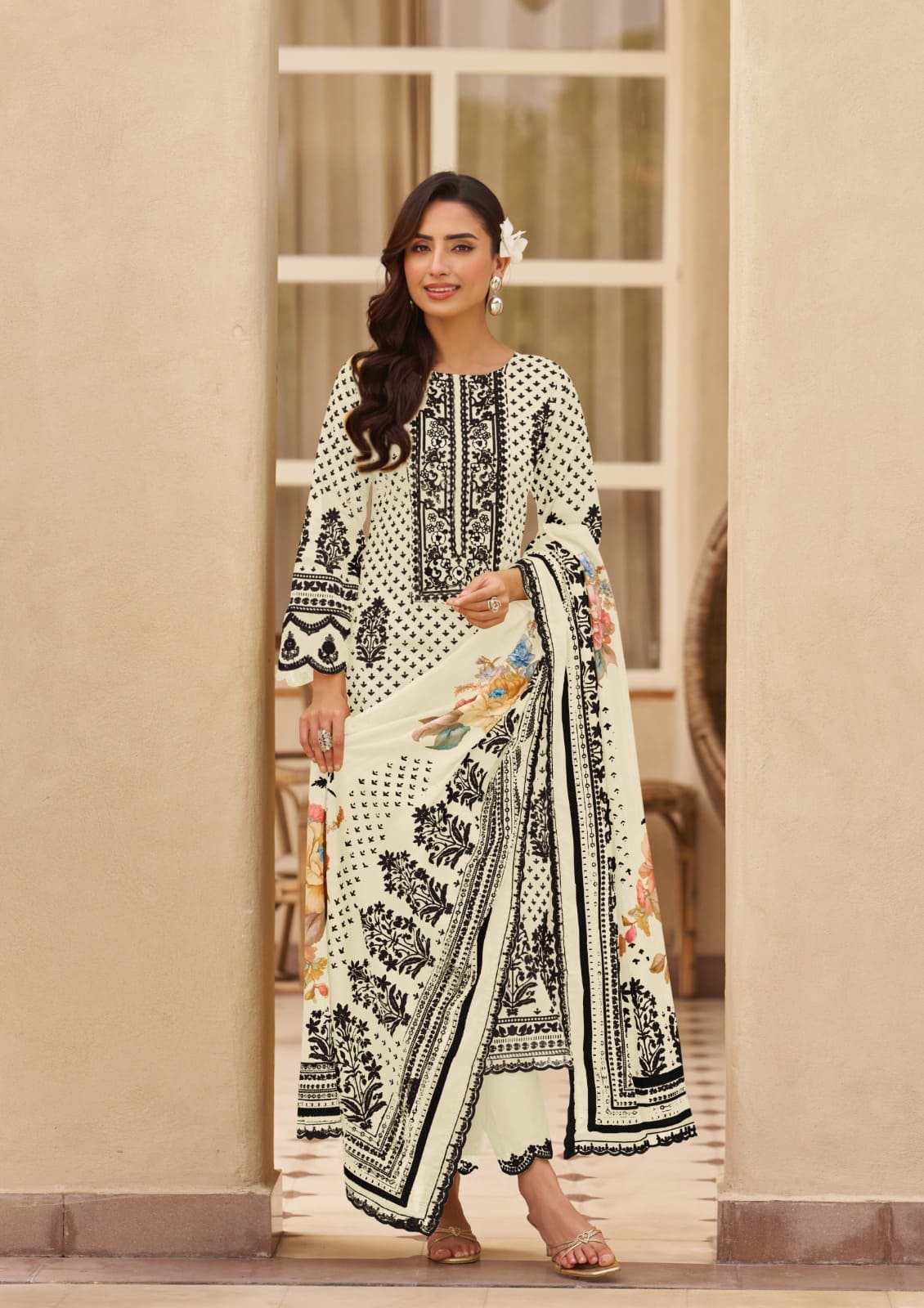 Hermitage Sylhet Viscose Designer Dress Material Collection