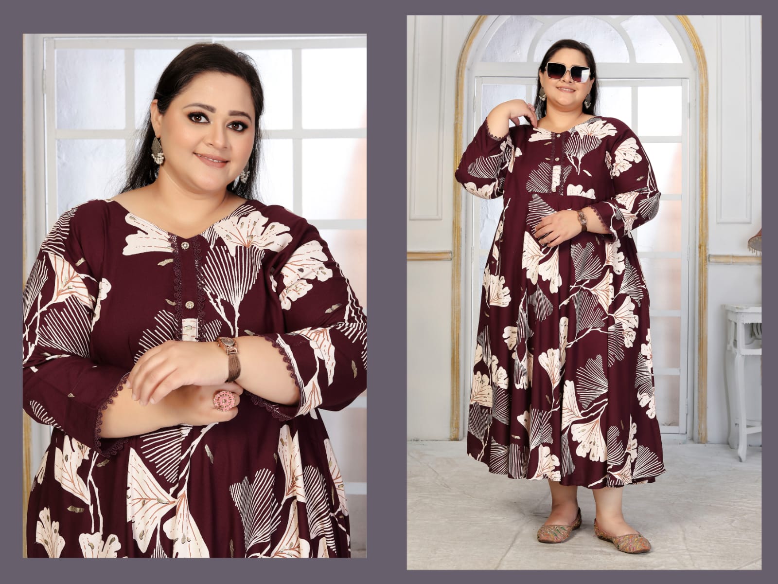 Moksh Plus Size Color Vol 1 Rayon Printed Plus Size Kurti Collection