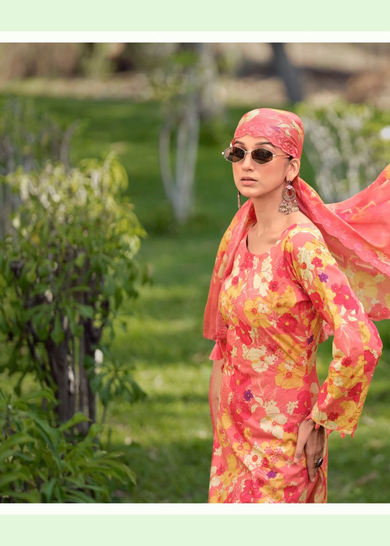 Hermitage Iznik Vol 2 Lawn Cotton Designer Dress Material