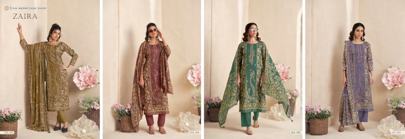 Hermitage Zaira Vol 2 Giza Pk Designer Dress Material Collection