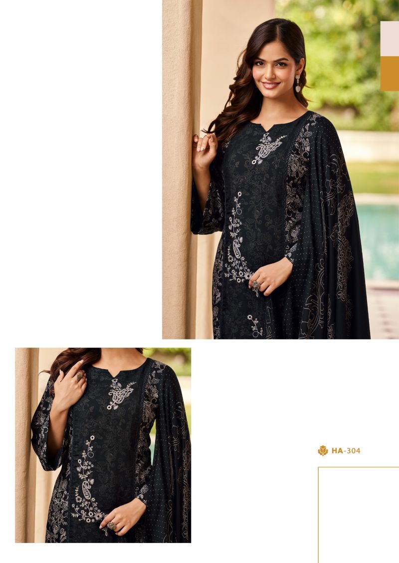 Hermitage Hassal Viscose Cotton Printed Dress Material Collection